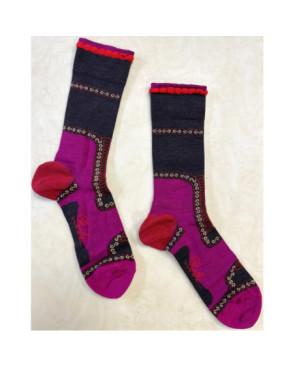 Chaussettes Berthe aux Grands Pieds Corset Rose