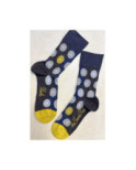 Chaussettes Berthe aux Grands Pieds Cocardes Fleuries