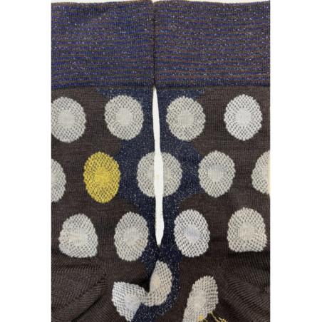 Chaussettes Berthe aux Grands Pieds Cocardes Fleuries