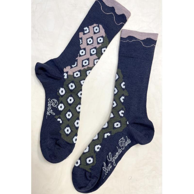 Chaussettes Berthe aux Grands Pieds losange art moderne