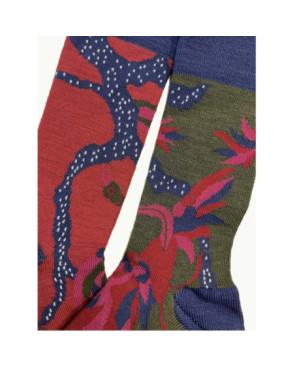 Chaussettes Berthe Aux Grands Pieds Paon Asymétrique