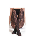 Collant Mosaique Fleurie Noire Philippe Matignon Collant Mosaique Fleurie Noire Philippe Matignon