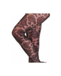 Collant Mosaique Fleurie Noire Philippe Matignon Collant Mosaique Fleurie Noire Philippe Matignon