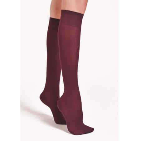 Mi-bas-Kachmire-Phiplipp-matignon-fine-laine-bordeaux