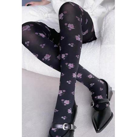 Collant opaque Violette Fleurie
