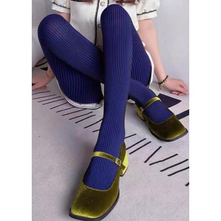 COLLANT-opaque-cotes-bicolore-bleues-les-petits-caprices