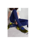 Collant opaque Fines cotes bicolores Noires bleues