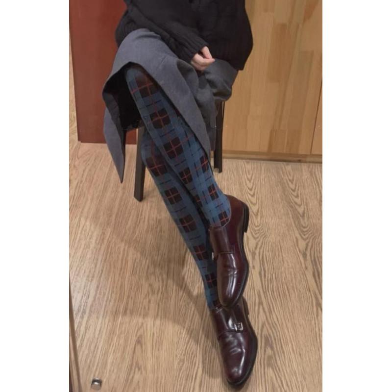 Collant opaque Ecossais black edition