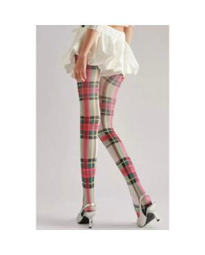  Collant-opaque-ecossais-gris-rose-dos