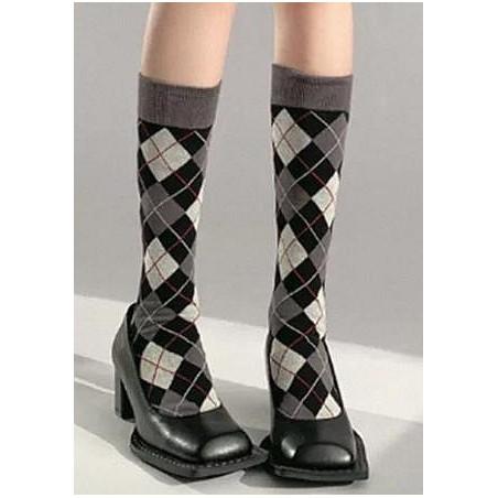 MI-BAS-COTON-ARGYLE-noir-gris