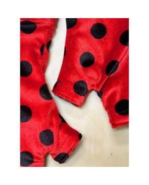 Mitaines rouge à pois noire Coccinelle doublé polaire