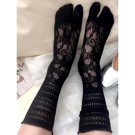 Chaussettes Tabis Dentelle microfibre
