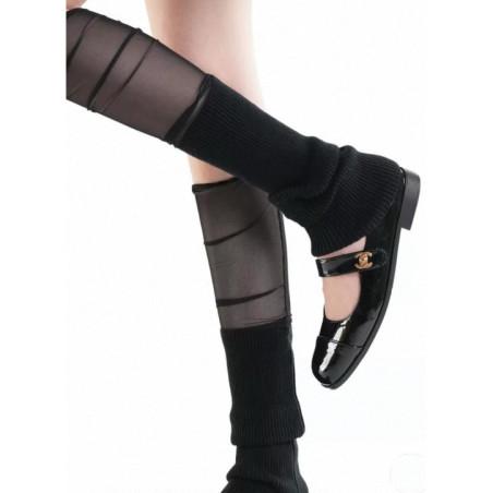 Guêtres-coton-laine-fine-cote-tulle-noir