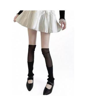  Guêtres-coton-laine-fine-cote-tulle-noir-avant