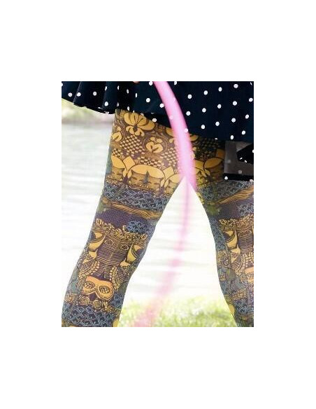 Collant imprimé Indie Marieantoilette