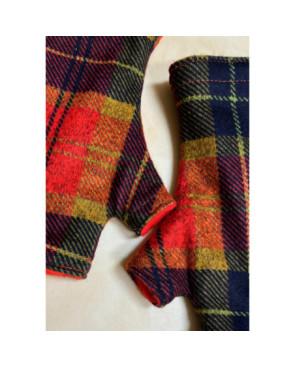Mitaines Tartan rouge doublé polaire hiver