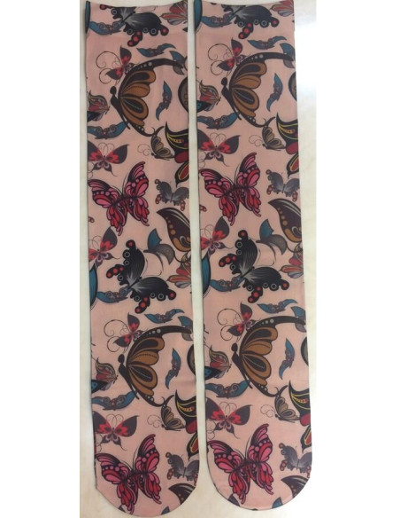 Mi bas imprimé au cent Papillons