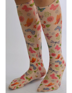 Mi bas Imprimés Libellules et papillons