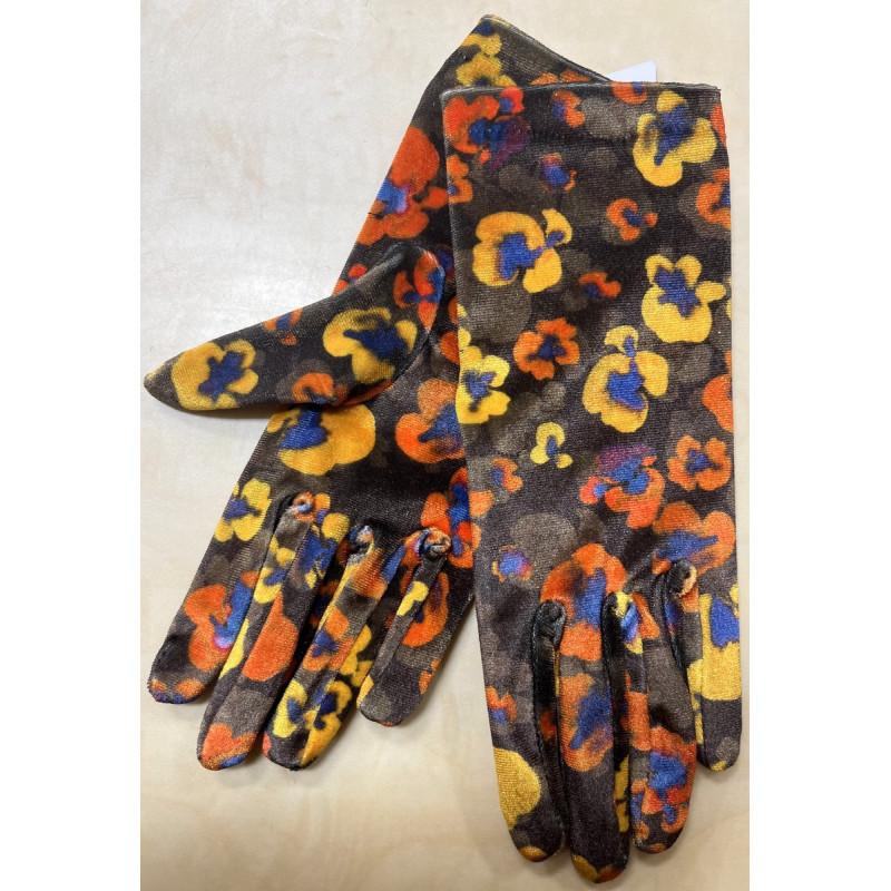 Gants Bouquets fleuris Jaunes orange Caprices