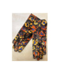 Gants Bouquets fleuris Jaunes orange Caprices