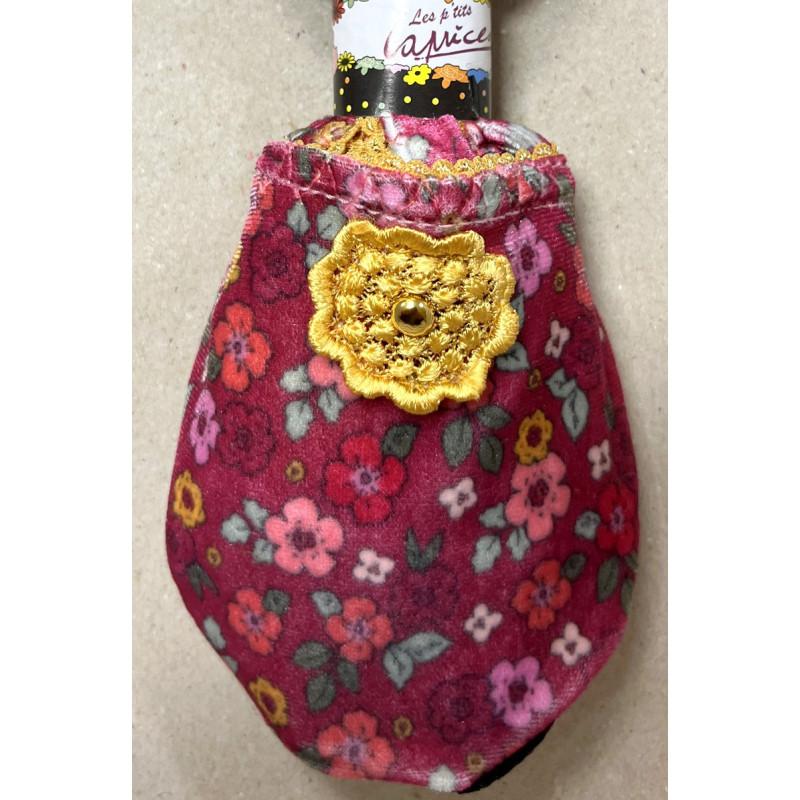Chaussons de voyage Fleuris Cirry jaune