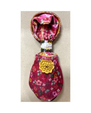 Chaussons de voyage Fleuris Cirry jaune