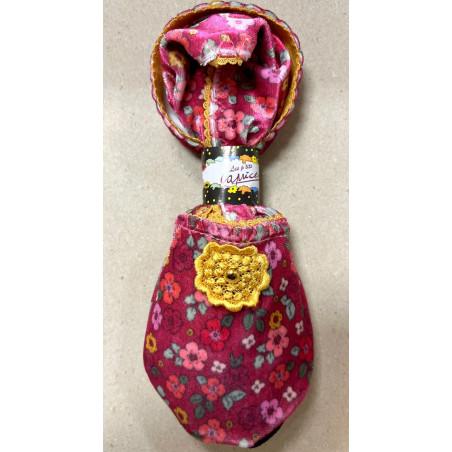 Chaussons de voyage Fleuris Cirry jaune
