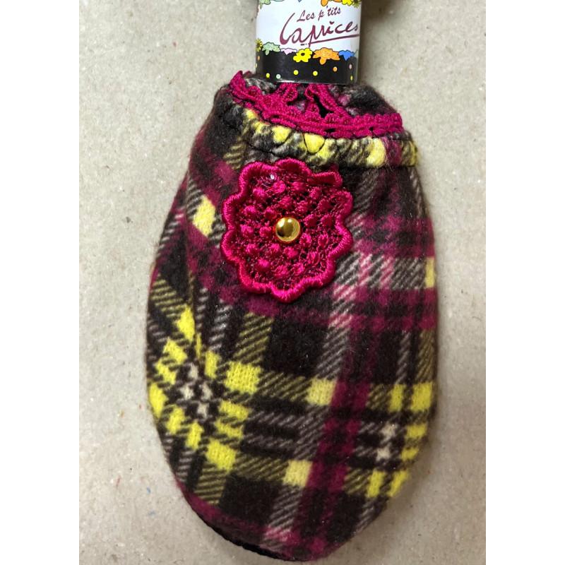 Chaussons de voyage jaune Kilty pink