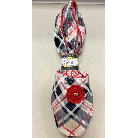 Chaussons de voyage Burbchic corde rouge