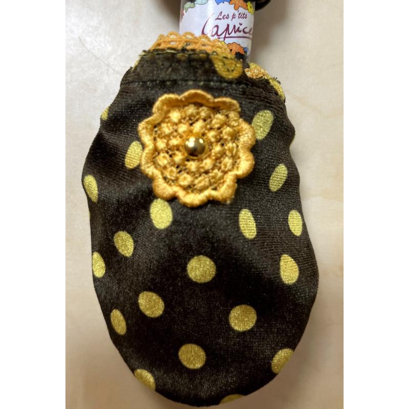 Chaussons de voyage Dots Jaune