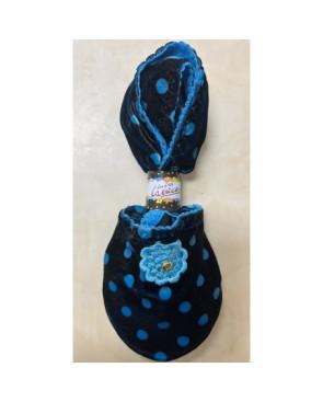 Chaussons de voyage Dots Bleu Turquoise