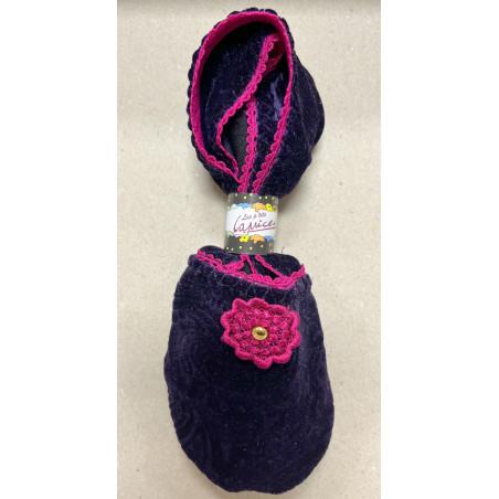 Chaussons de Voyage Flor Violette