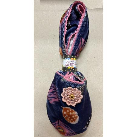 Chaussons de Voyage Plum Pink Vintage Ixli
