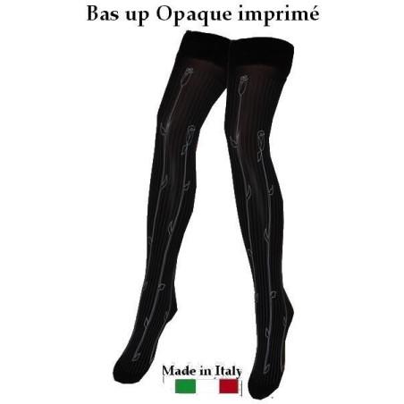 Bas up Aris opaque roses blanches