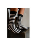 Chaussettes Rayures noires et blanches