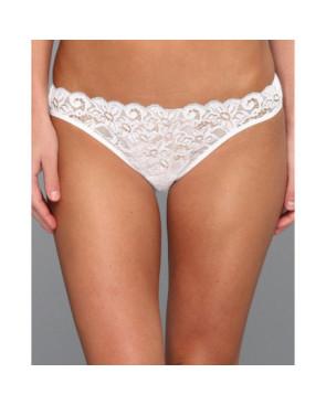  Hanro Tanga Coton et dentelle luxe blanc