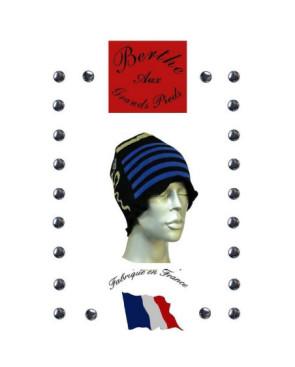Bonnet Rayures et sigles Berthe aux grands pieds