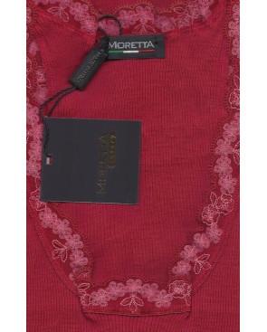  Chemise ML Col Rond Moretta 5347 rouge