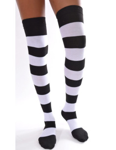 Jambières coton noires et blanches 2