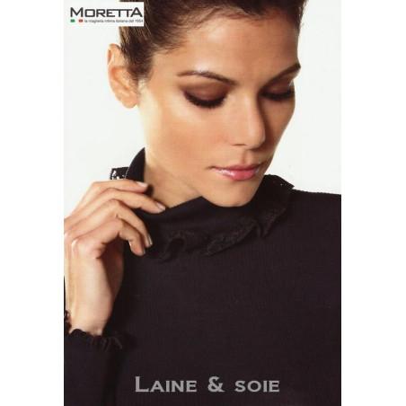 Chemise Moretta Laine et soie Col Cheminée