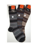 Chaussettes En laine Angora Homme losanges et rayures