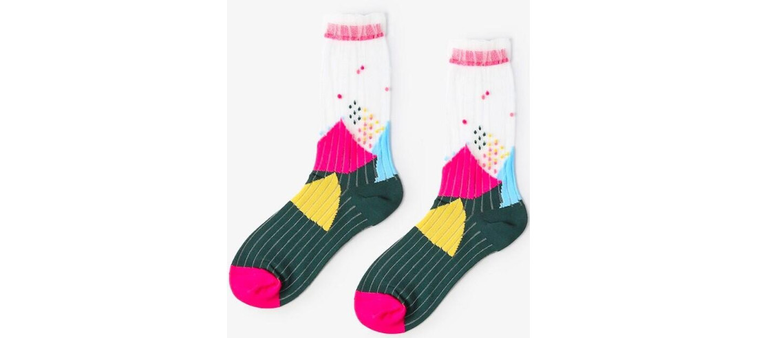 chaussettes pois tendances psyché