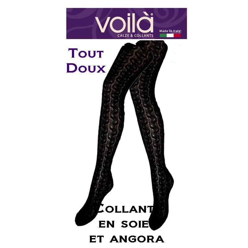 Collant Ajouré en soie et Angora