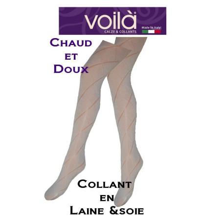 Collant en laine et soie Voilà