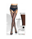 Collant Ouvert tulle et dentelle