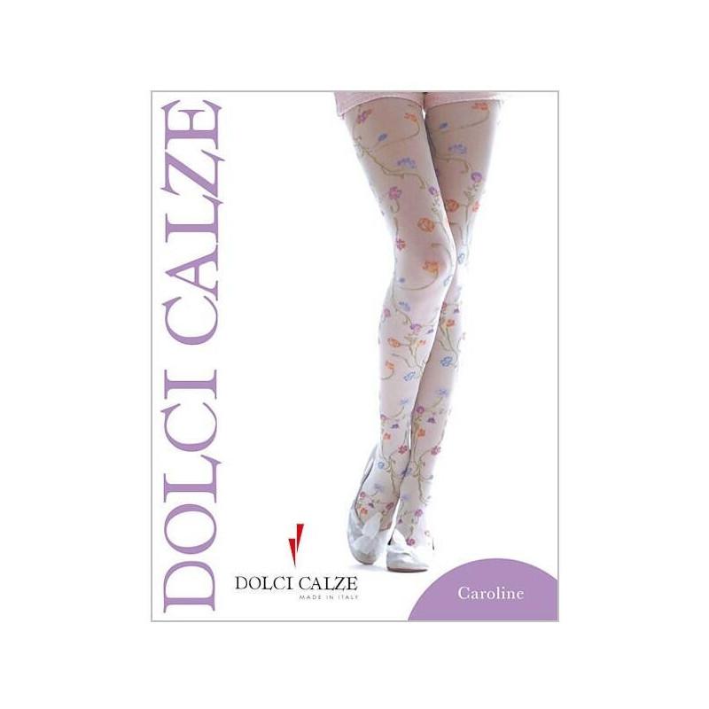 Collant fleurs multicouleur Dolci Calze caroline