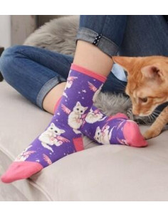 chaussettes petits chatons anges