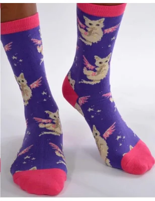 chaussettes petits chatons anges