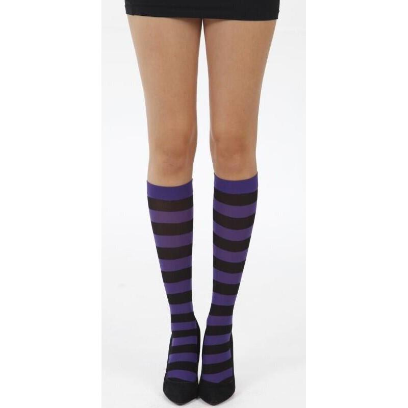 Mi Bas Twickers Pamela Mann rayures bi-colores