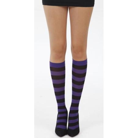 Mi Bas Twickers Pamela Mann rayures bi-colores